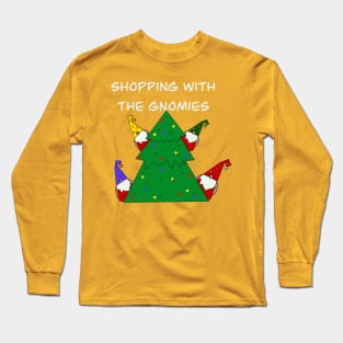 Gnome and the Christmas tree Long Sleeve T-Shirt